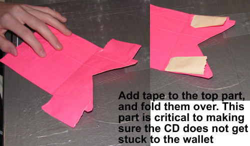 Duck Tape CD Wallet Step 7