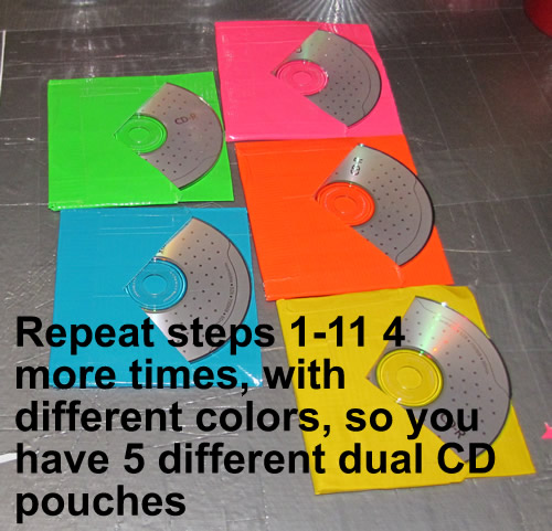 Duck Tape CD Wallet Step 12