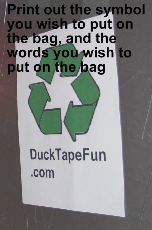 Duck Tape Reusable Grocery Bag Step 21
