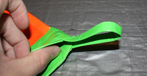 Duck Tape Holiday Stocking Step 16